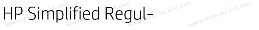 HP Simplified Regul字体转换